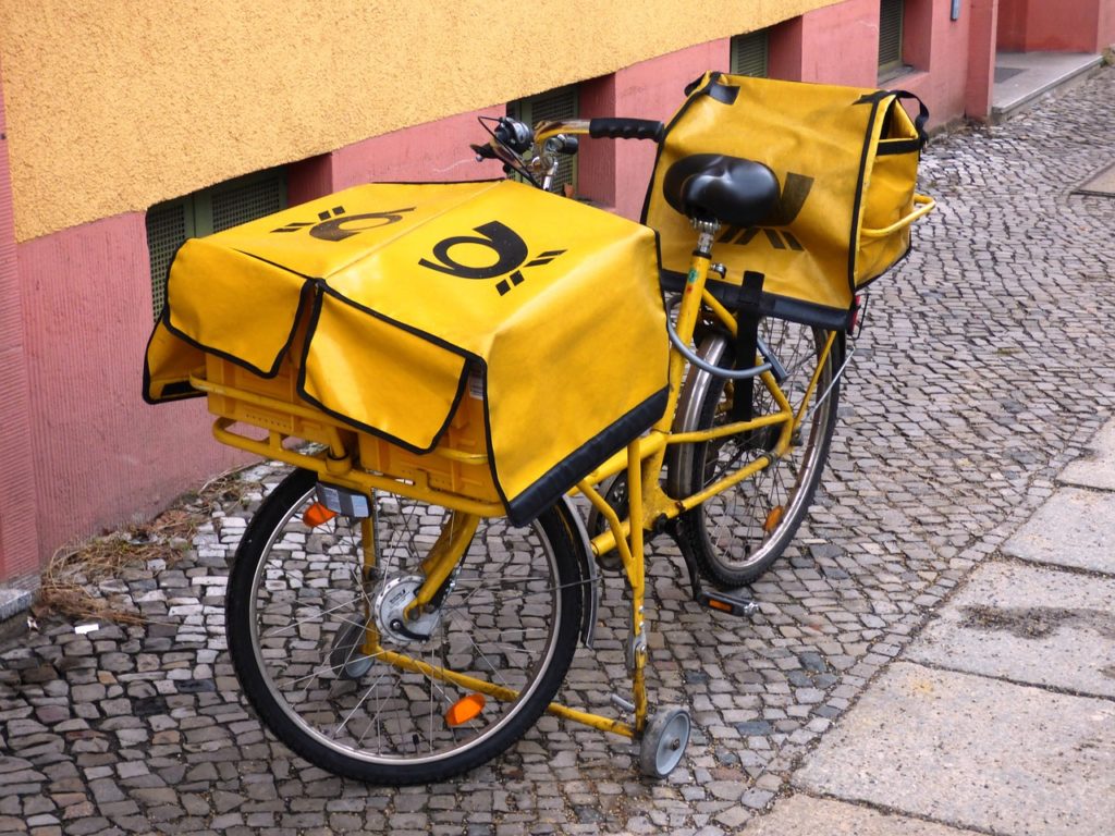 Briefträger Fahrrad